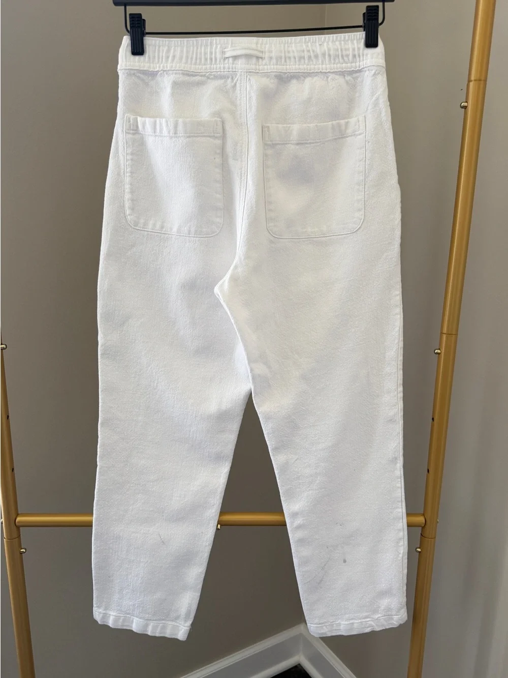 Zara Men's White Textured Pants Size Small